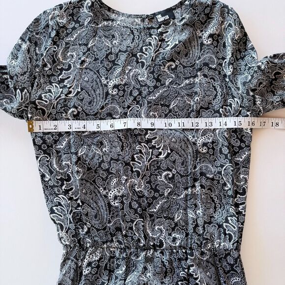 NEW The Kooples Women's Paisley Print Belted Mini Dress in Black Size 1 (US4) - Picture 14 of 16